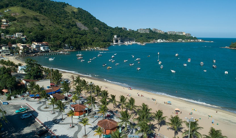 Imagem mostra a praia de conceição de jacarei